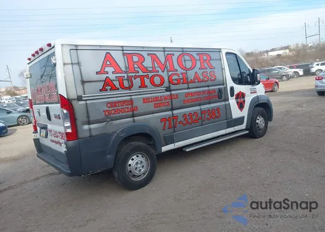 2017 Ram Promaster 1500 Low Roof 136 Wb z USA, uszkodzony, nr VIN 3C6TRVAG5HE531555